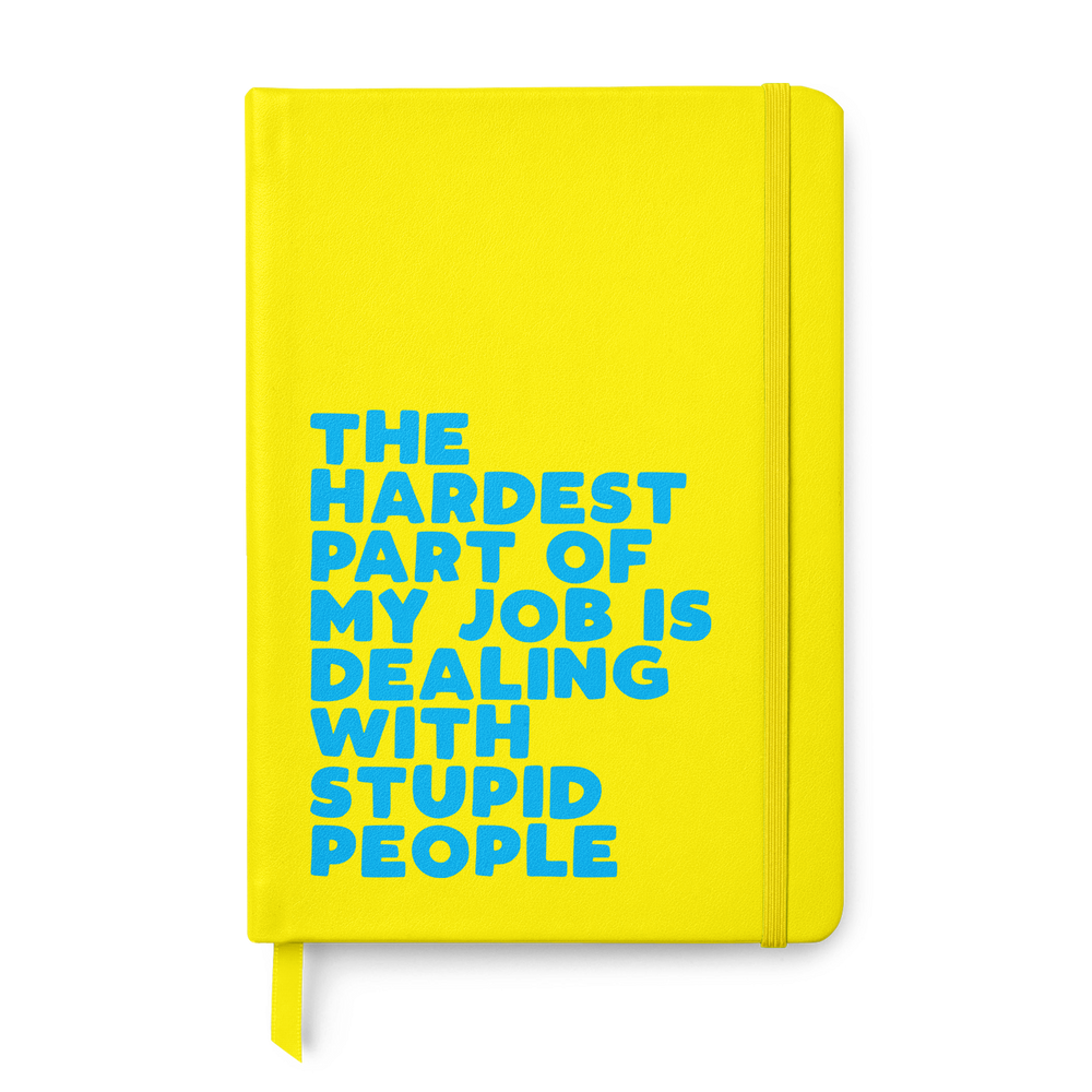 Stupid People Leather Style Notebook #2 image